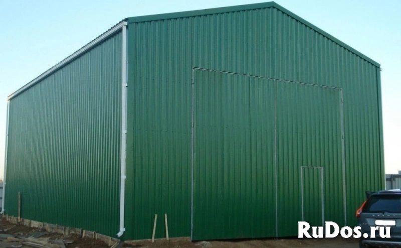 Ангар двускатный 12*25, покрытие профлист Гранд Лайн фотка
