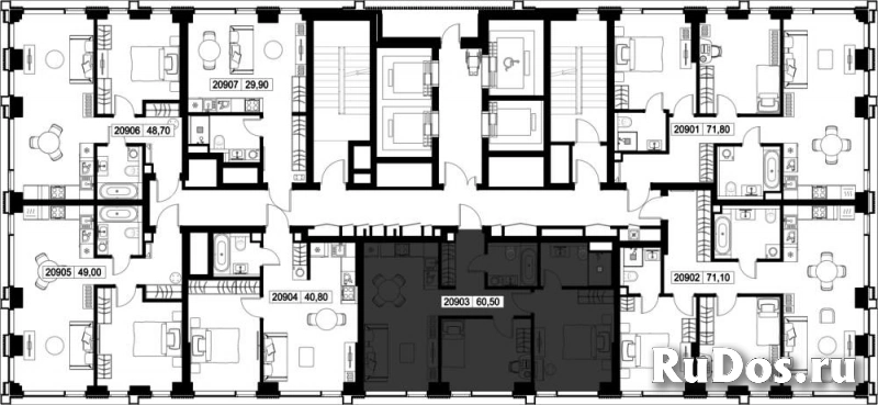 Продам 2 комнатную квартиру 60.5 м2 изображение 3