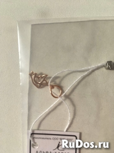 Кулон подвеска птица голубь адамас новая позолота серебро серебря изображение 4