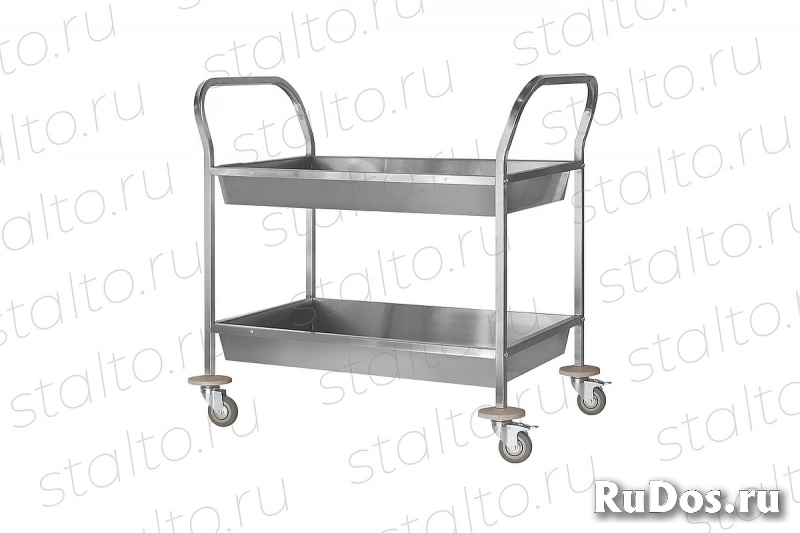 Тележка кухонная (для сбора посуды, сервировки, сушки посуды, грузовая) фотка