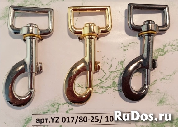 Карабины металлические для сумок, карабины латунные, карабины для поводков и шорных изделий изображение 4