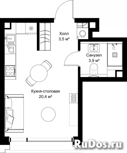 Продам 1 комнатную квартиру 27.8 м2 фотка