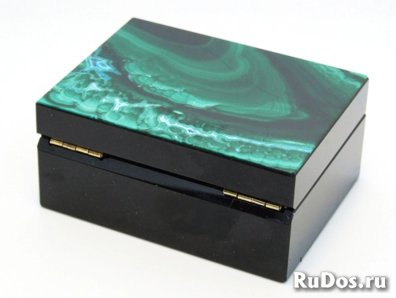 Малахит с Хризоколлой - Коллекционная Шкатулка изображение 7
