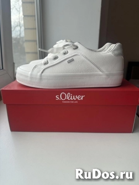 Кроссовки Oliwer белые женские 39 размер кожзам новые платформа кеды кроссы спортивные слипоны обувь на шнурках изображение 3