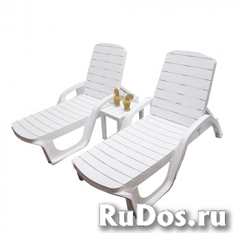 Шезлонг лежак пластиковый “Прованс” 192 х 71 х 32 см изображение 6