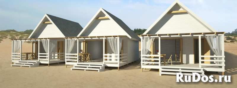 Изготавливаем пляжные домики фотка