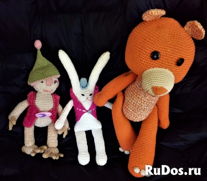 детские мягкие игрушки, связанные из ниток фотка