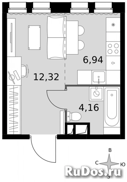 Продам 1 комнатную квартиру 23.4 м2 фотка