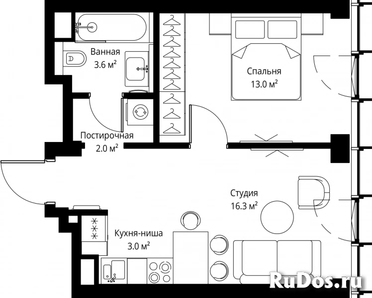 Продам 1 комнатную квартиру 37.9 м2 фотка