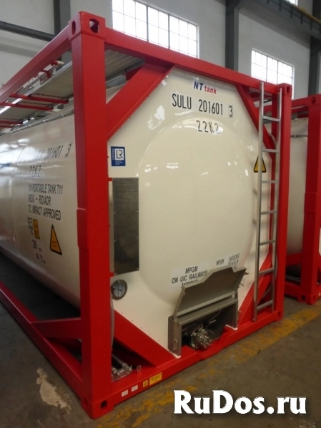 Танк-контейнер тип Т11 объём 25м3 для перевозки жидких реагентов, новый. изображение 6