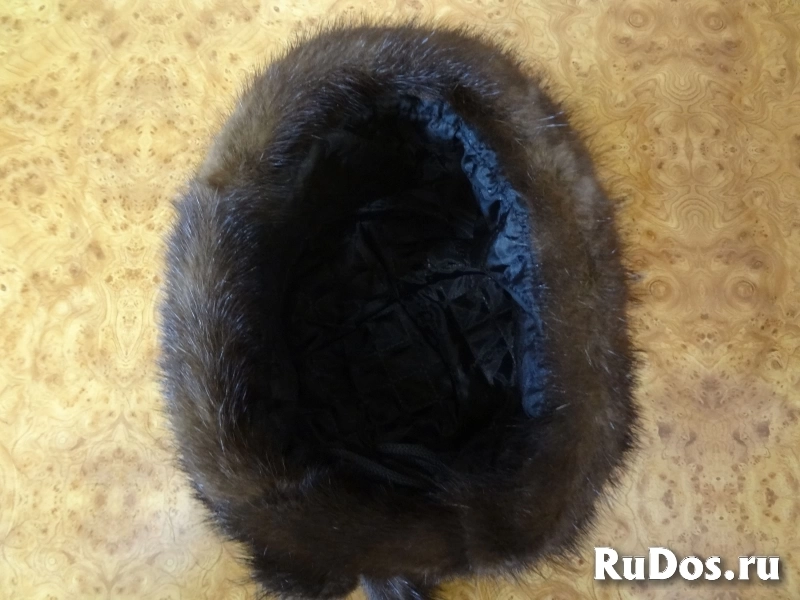 Шапка женская из норки изображение 4