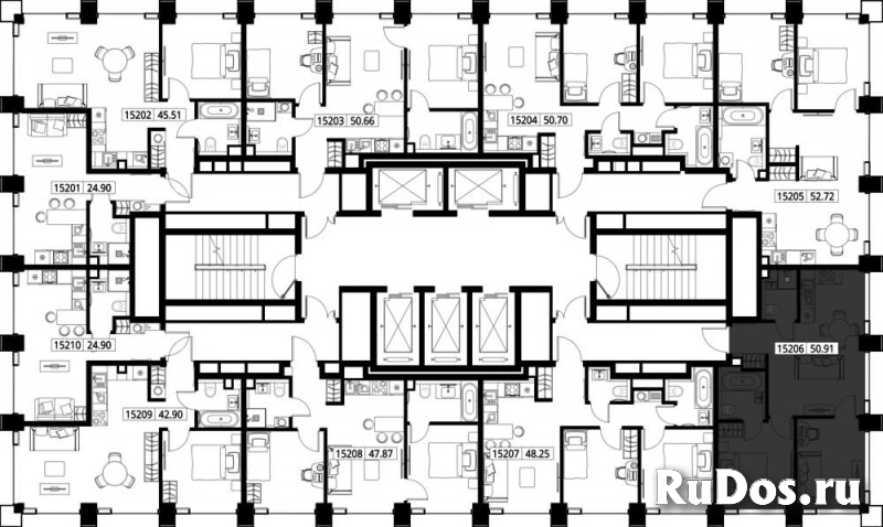 Продам 2 комнатную квартиру 50.9 м2 изображение 3