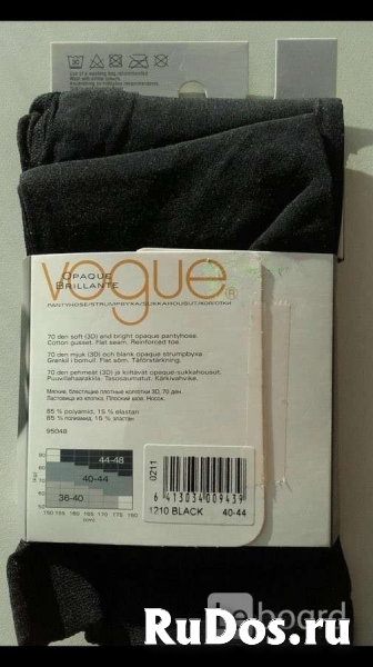 Колготки новые voque 44 46 м 70 den черные плотные полиамид эласт изображение 6