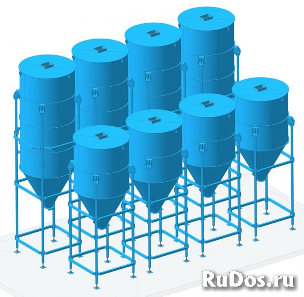 Бункер хранения готовой продукции, бункер силос для зерна фотка