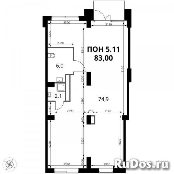 Продам коммерческую недвижимость 83 м2 изображение 3