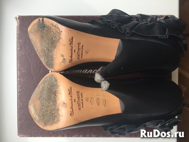 Ботильоны kalise италия 39 размер черные кожа женские кожаные в изображение 5