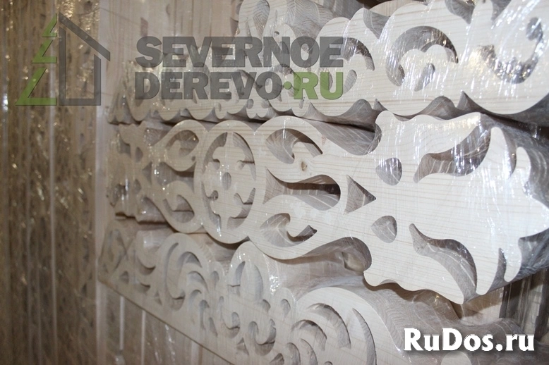 Резной погонаж, наличники, плоские балясины изображение 3