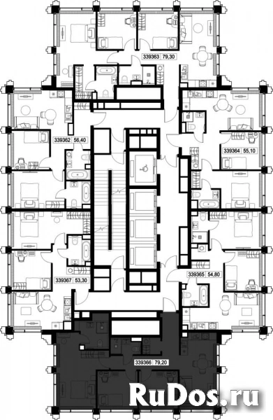 Продам 3 комнатную квартиру 79.2 м2 изображение 3