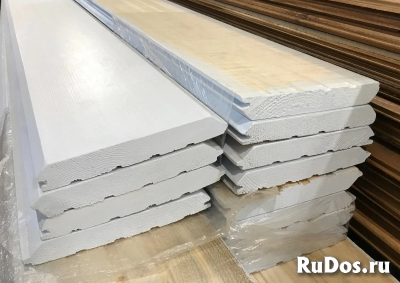 Крашеная имитация бруса по цене некрашеной. фото