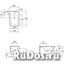 Биде подвесное JACOB DELAFON ESCALE E1298-00 00000012350 Франция. фото