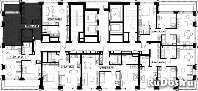 Продам 1 комнатную квартиру 42.7 м2 изображение 3