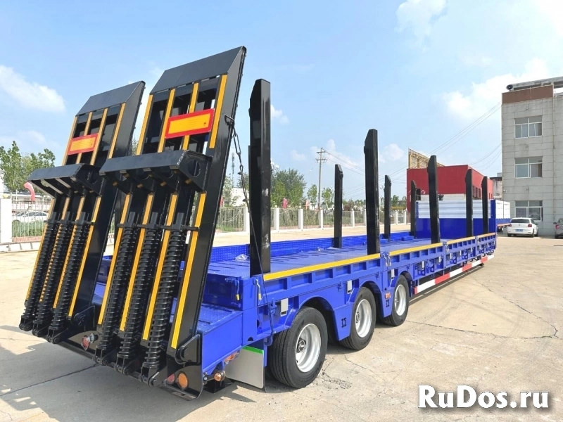 Полуприцеп-тяжеловоз (трал) низкорамный, 60тонн, 3 оси TONGYADA изображение 8