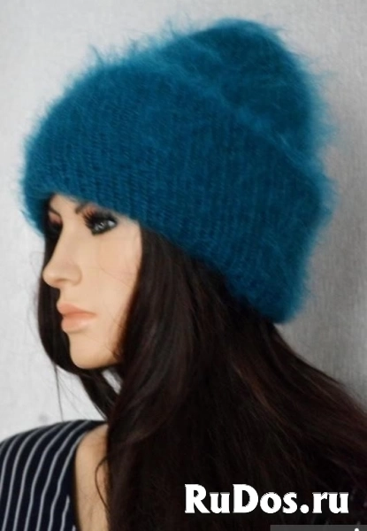 Пончо ручной работы из пуха ангорской козы изображение 8