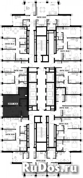 Продам 1 комнатную квартиру 45.3 м2 изображение 3
