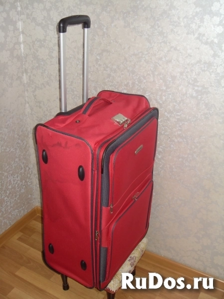 Чемодан дорожный тканевый на колёсах  "L.Lambertazzi" изображение 4