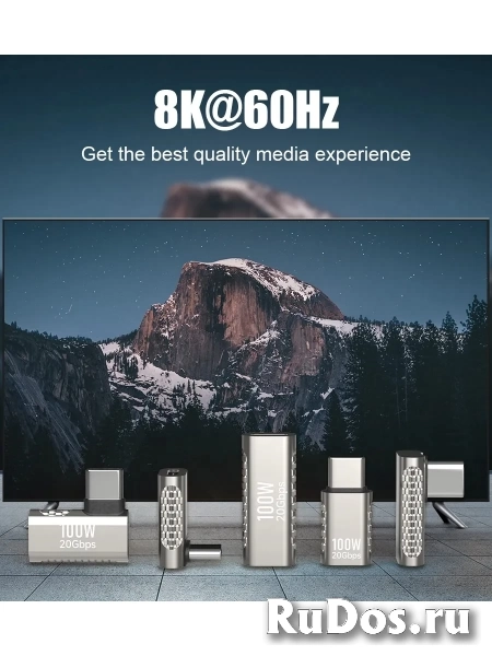 Переходник Type-C двухсторонний мама-мама серебро изображение 4