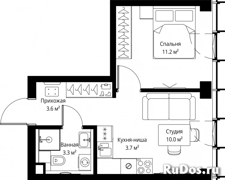 Продам 1 комнатную квартиру 31.8 м2 фотка