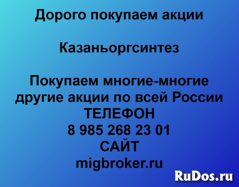 Продать акции Казаньоргсинтез фото