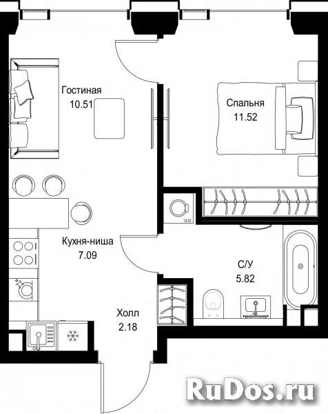 Продам 1 комнатную квартиру 37.12 м2 фотка