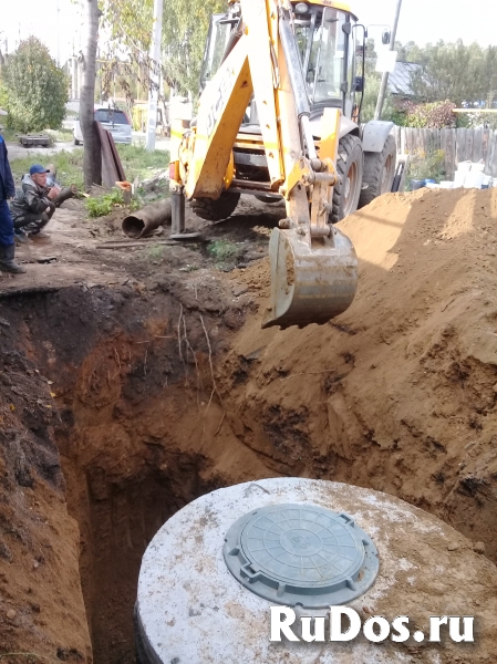 Септик, выгребная яма из бетонных колец под ключ изображение 8