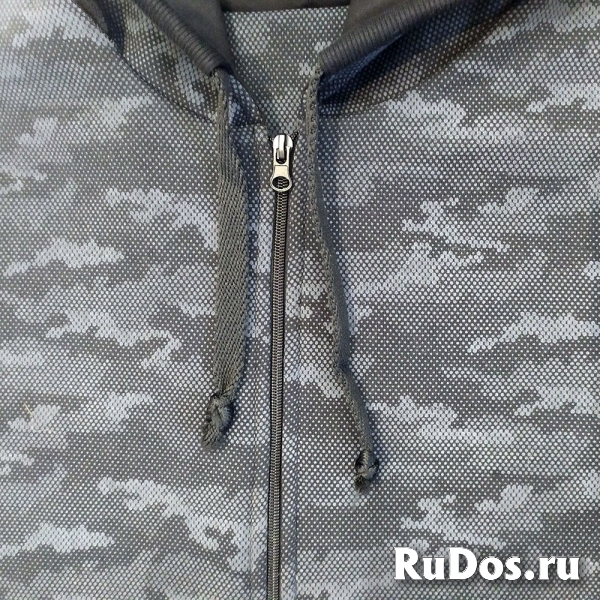 Толстовка большого размера мужская 100% хлопок с меховым начесом изображение 6