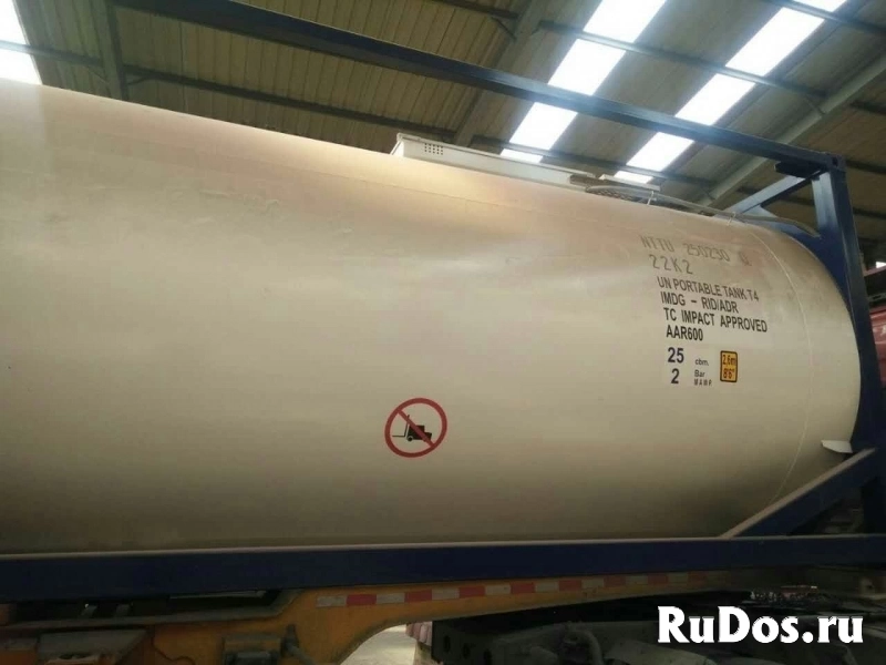 Танк-контейнер тип Т11 объём 25м3 для перевозки растворителей, новый. изображение 9