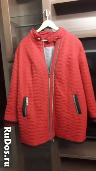 Куртка стеганая легкая удлиненная фото