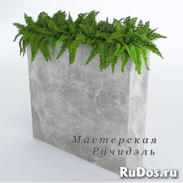 Кашпо прямоугольное напольное фотка