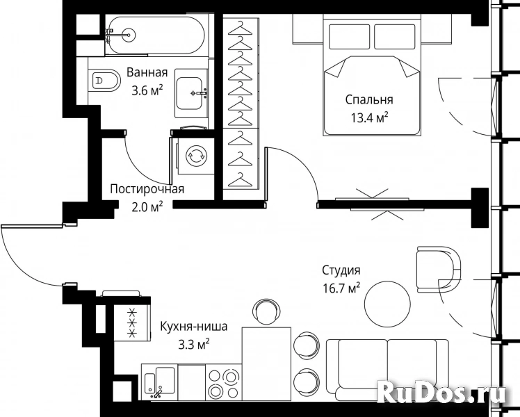 Продам 1 комнатную квартиру 39 м2 фотка