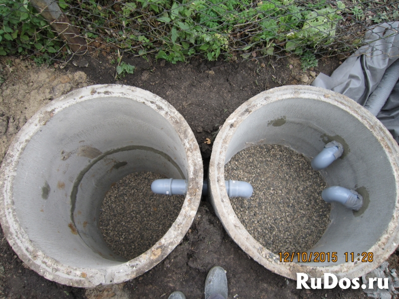 Септик из бетонных колец изображение 3