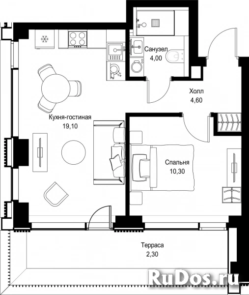 Продам 1 комнатную квартиру 40.3 м2 фотка