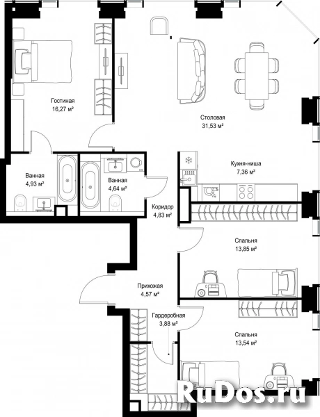 Продам 3 комнатную квартиру 105.4 м2 фотка