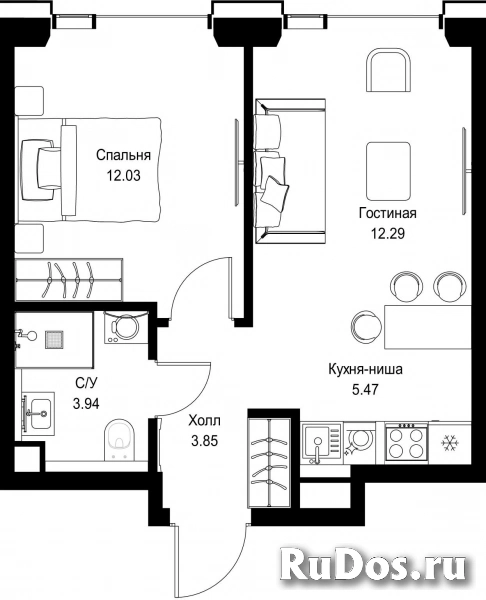 Продам 1 комнатную квартиру 37.58 м2 фотка