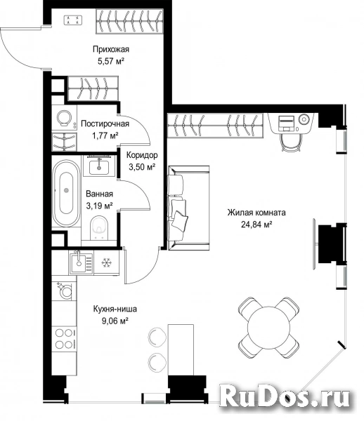 Продам 1 комнатную квартиру 47.93 м2 фотка