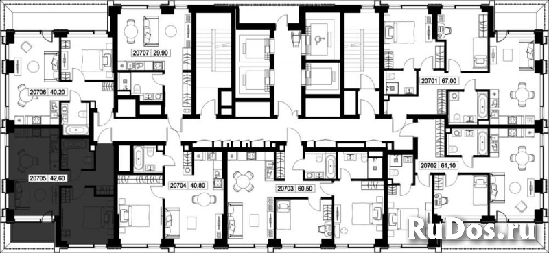 Продам 1 комнатную квартиру 42.6 м2 изображение 3