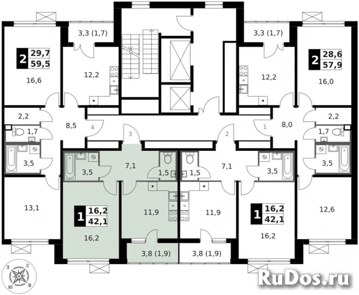 Продам 1 комнатную квартиру 42.1 м2 изображение 4