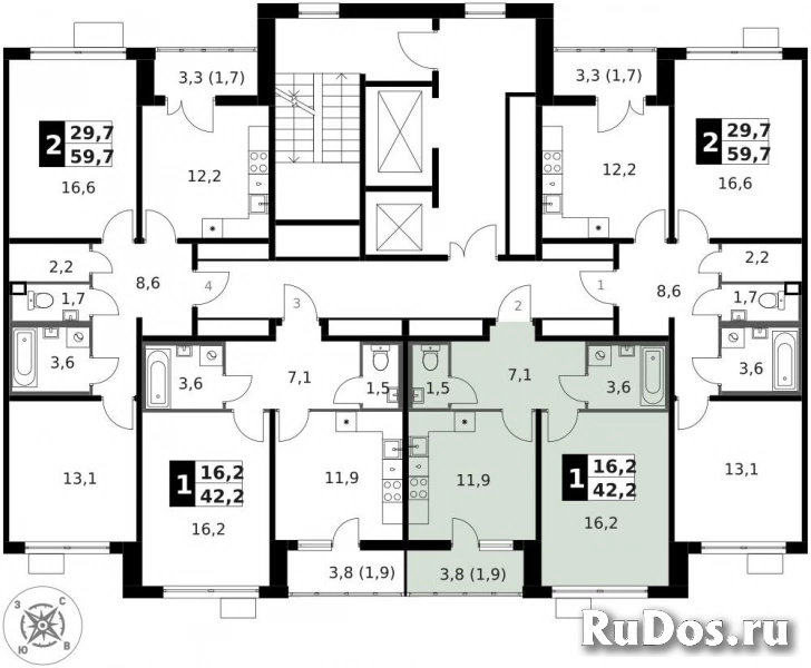 Продам 1 комнатную квартиру 42.2 м2 изображение 4