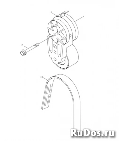 Приводной ребристый ремень для Cummins (3289235) изображение 3