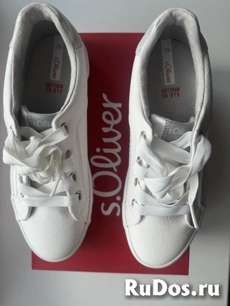 Кроссовки Oliwer белые женские 39 размер кожзам новые платформа кеды кроссы спортивные слипоны обувь на шнурках фотка