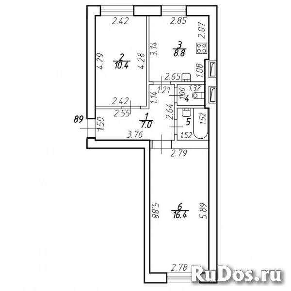 Продам 2 комнатную квартиру 46 м2 фотка